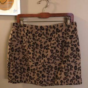 Topshop Leopard Print Mini Skirt EUR 40 UK 12